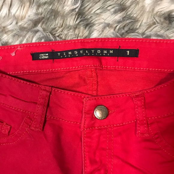 Tinseltown Denim red pants - Picture 3 of 7
